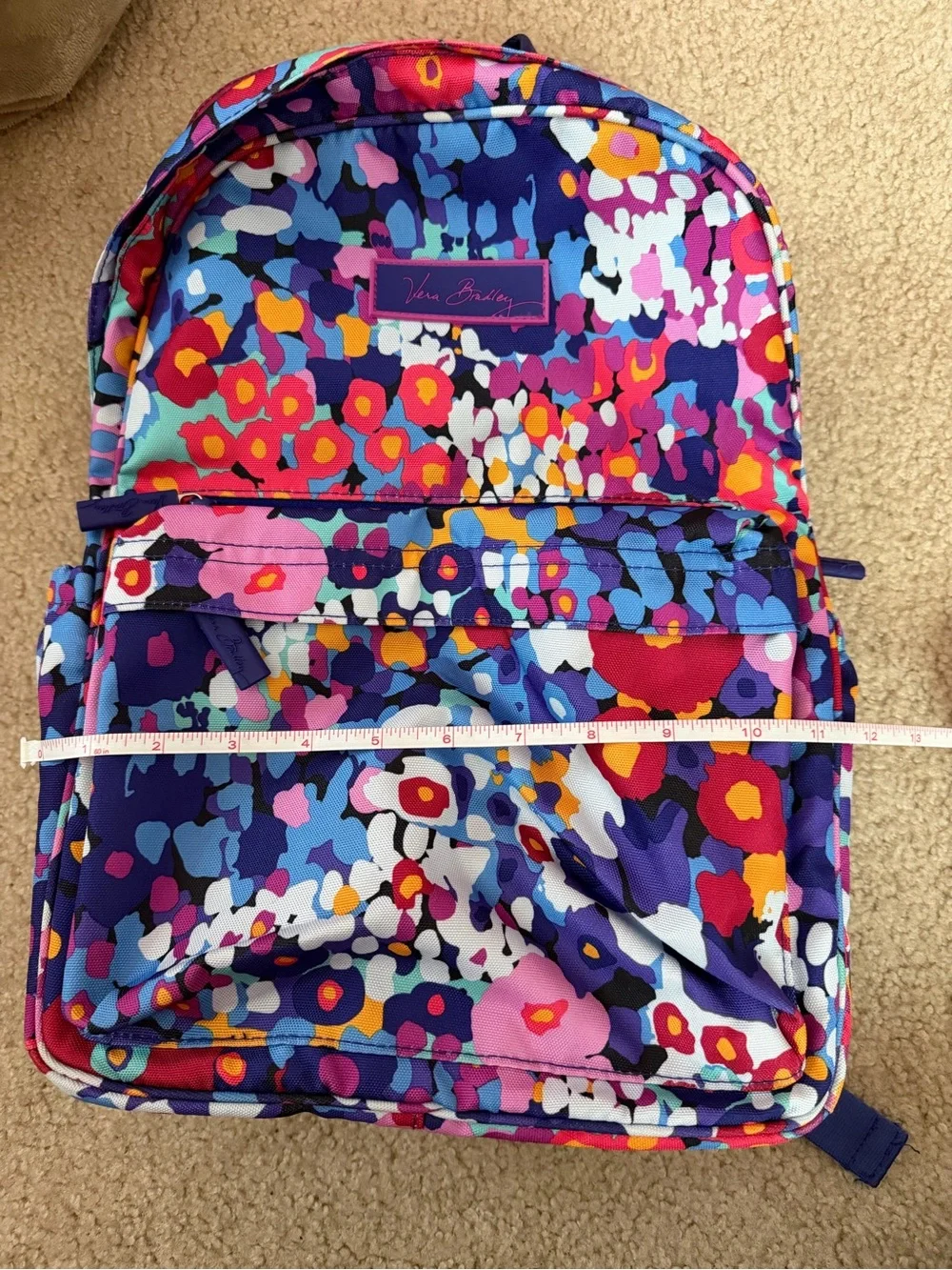 Vera Bradley Multicolor Purple Floral Backpack